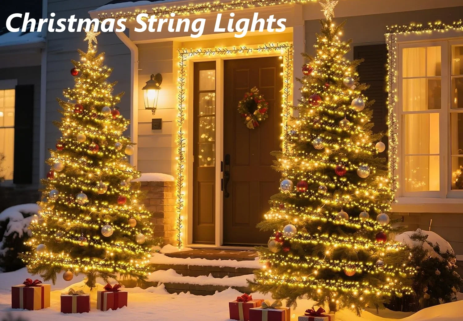 Led String Lights Outdoor Firecracker Fairy Light String EU/US DC Power Copper Wire Lights for Wedding Christmas Tree Decor Lamp