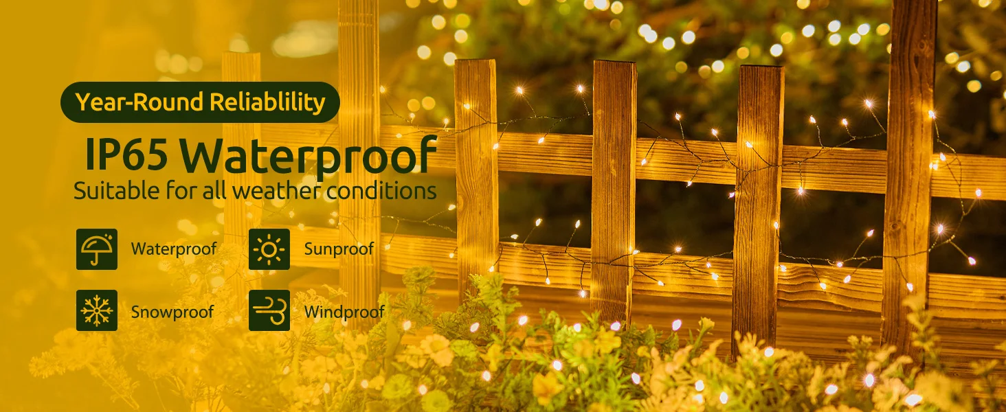 Led String Lights Outdoor Firecracker Fairy Light String EU/US DC Power Copper Wire Lights for Wedding Christmas Tree Decor Lamp