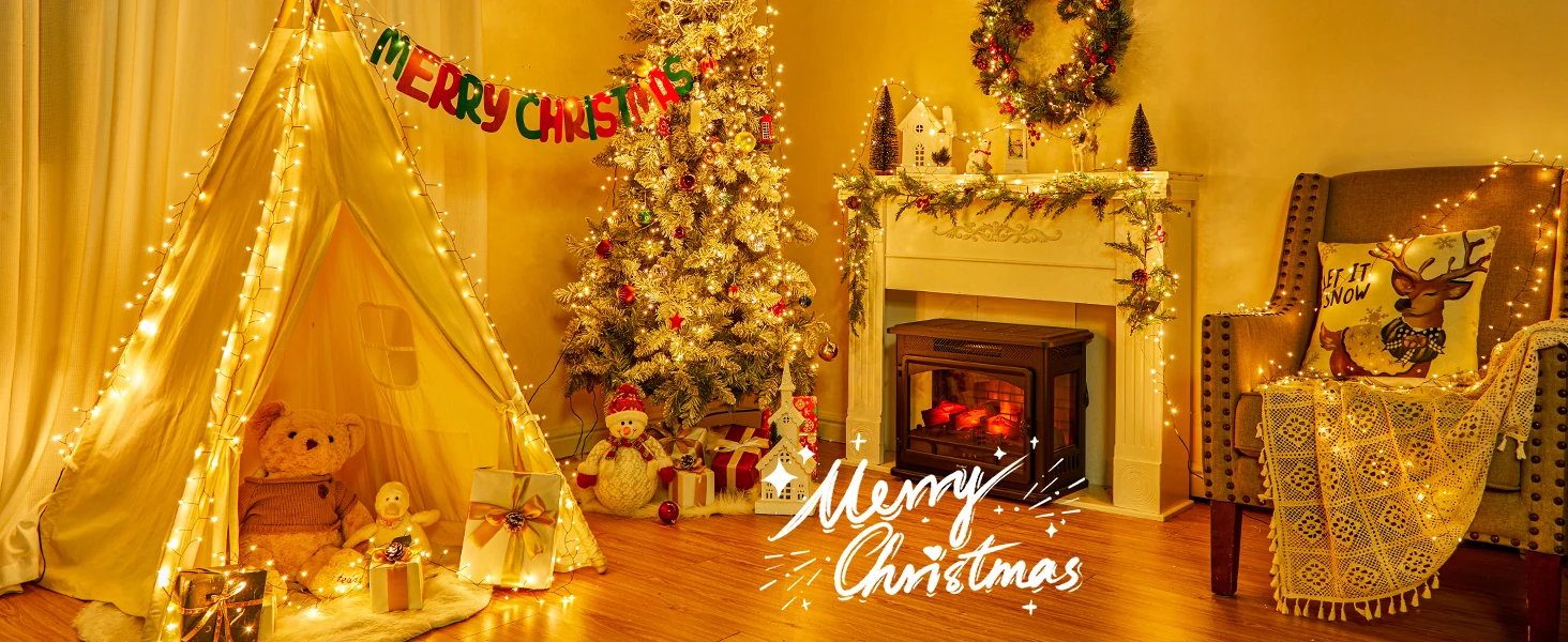 Led String Lights Outdoor Firecracker Fairy Light String EU/US DC Power Copper Wire Lights for Wedding Christmas Tree Decor Lamp