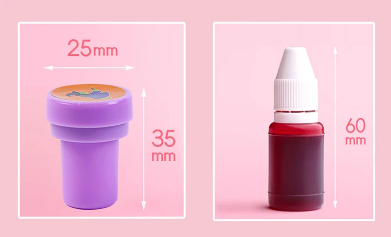 2/24pcs Assorted Stamps for Kids Self-ink Stamps Children Toy Stamps  Face Seal Scrapbooking DIY Painting Photo Album Decor