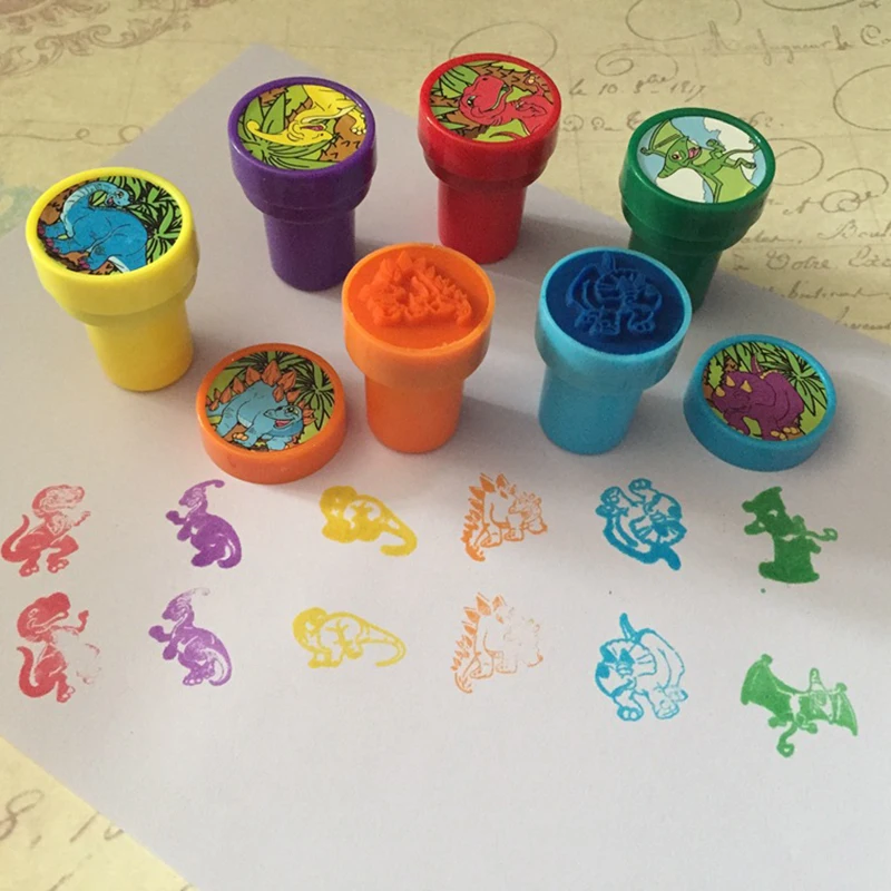 2/24pcs Assorted Stamps for Kids Self-ink Stamps Children Toy Stamps  Face Seal Scrapbooking DIY Painting Photo Album Decor