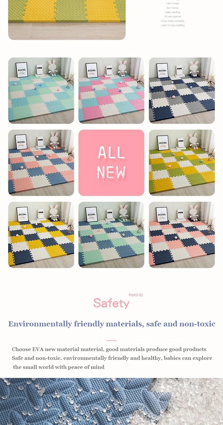 Thickening Mats for Kids Children's Foam Floor Children's Stitching Crawling Climbing Home Bedroom Living Room Tatami Play Mats