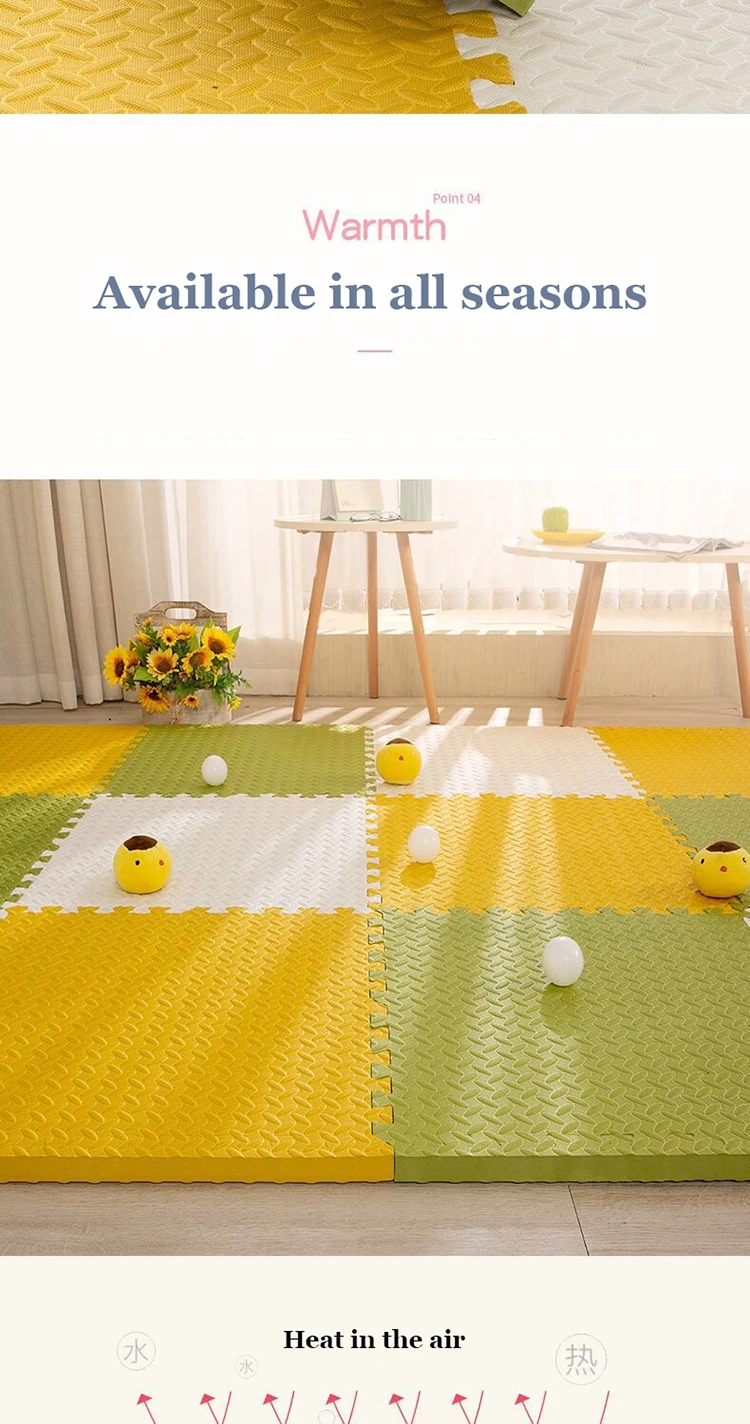 Thickening Mats for Kids Children's Foam Floor Children's Stitching Crawling Climbing Home Bedroom Living Room Tatami Play Mats