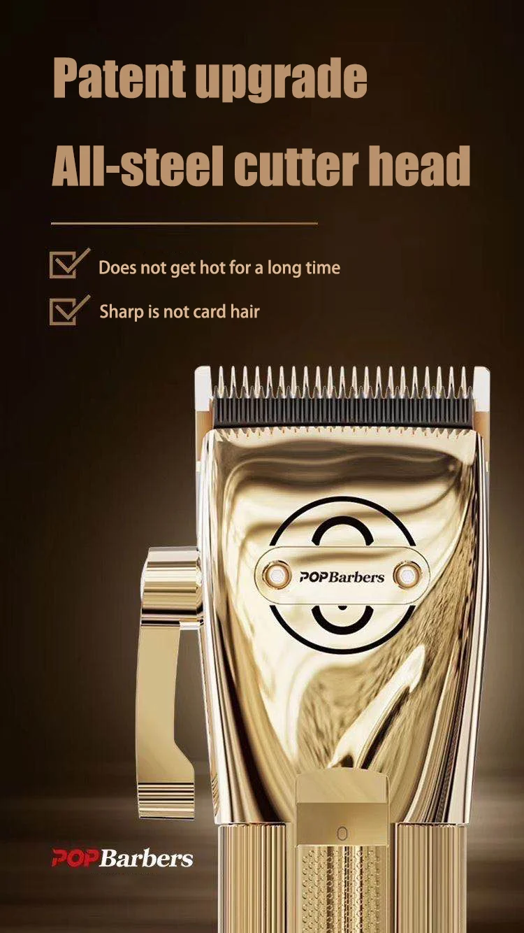 Pop Barbers P800 P700 P600 Hair Clipper Hair Trimmer for Men Professional Barber Hair Cutting Machine Finishing Haircut
