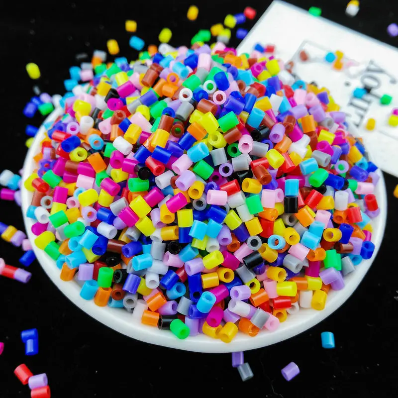 Perler Beads Kit 5mm Kit Hama Beads Creative 3D Puzzle Full Set with All Accessories Ironing Handmade Beads Toy Gift