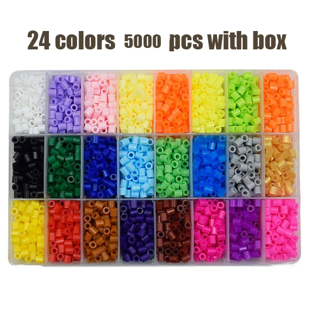 Perler Beads Kit 5mm Kit Hama Beads Creative 3D Puzzle Full Set with All Accessories Ironing Handmade Beads Toy Gift