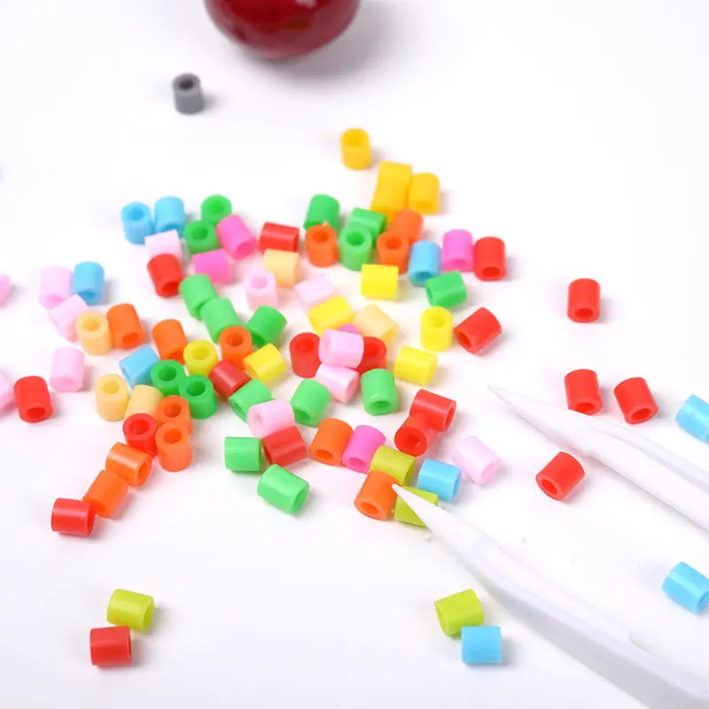 Perler Beads Kit 5mm Kit Hama Beads Creative 3D Puzzle Full Set with All Accessories Ironing Handmade Beads Toy Gift