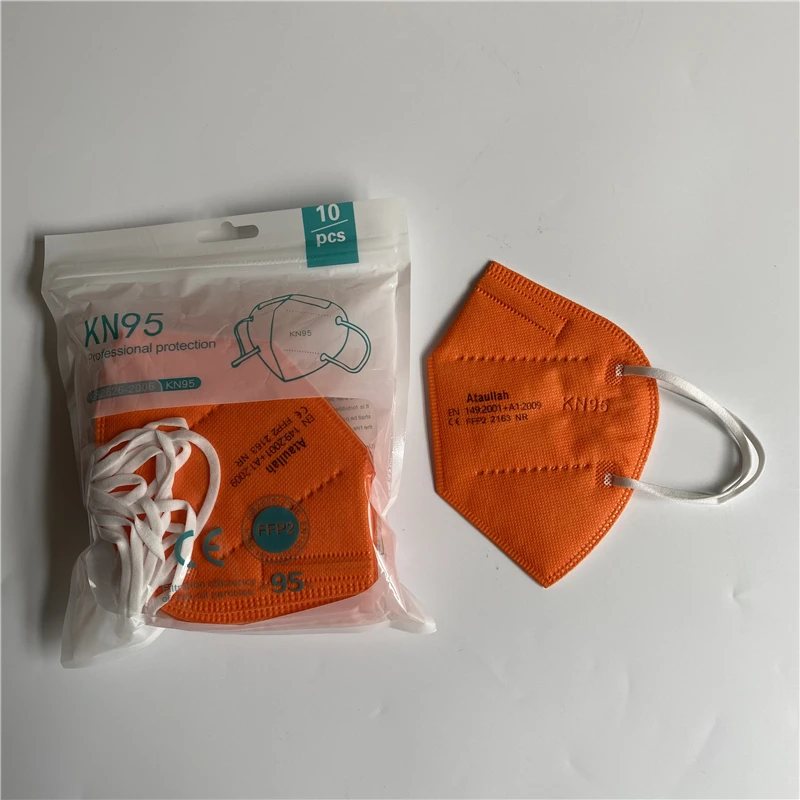 Ataullah ffp2 face mask kn95 Mascarillas 5 Layer filtration disposable breathable mask Protective Dustproof Mouth Mask fpp2 kn95