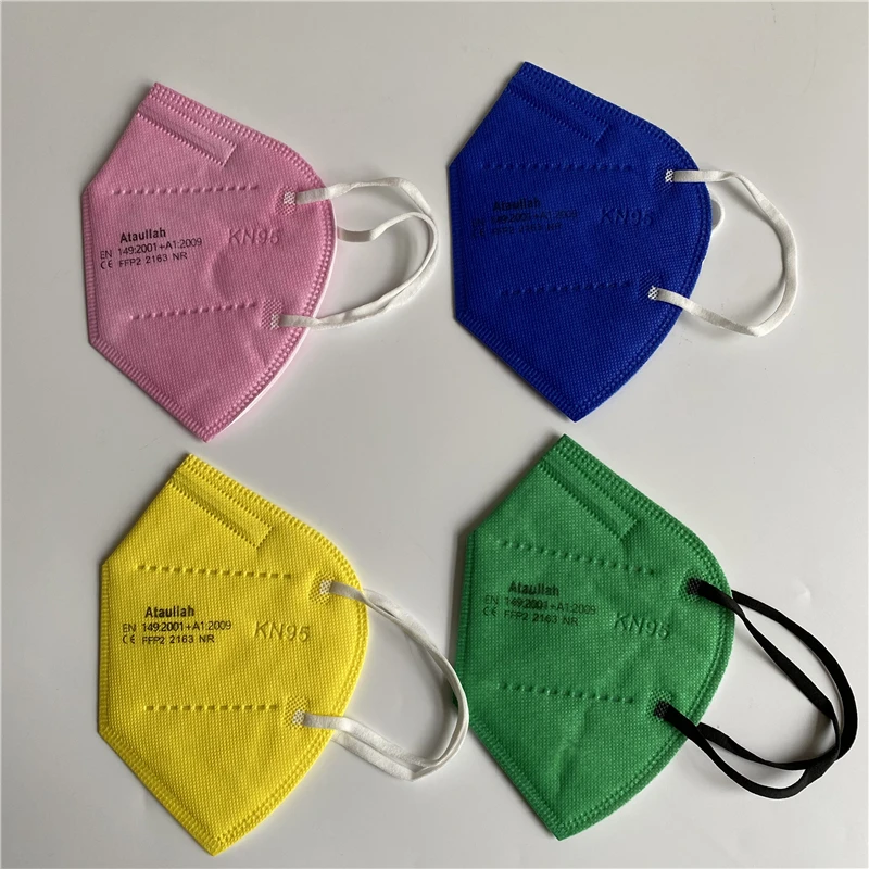 Ataullah ffp2 face mask kn95 Mascarillas 5 Layer filtration disposable breathable mask Protective Dustproof Mouth Mask fpp2 kn95