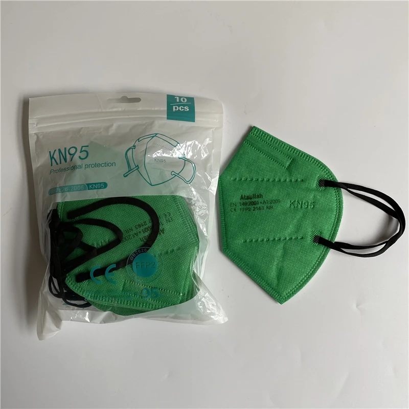 Ataullah ffp2 face mask kn95 Mascarillas 5 Layer filtration disposable breathable mask Protective Dustproof Mouth Mask fpp2 kn95