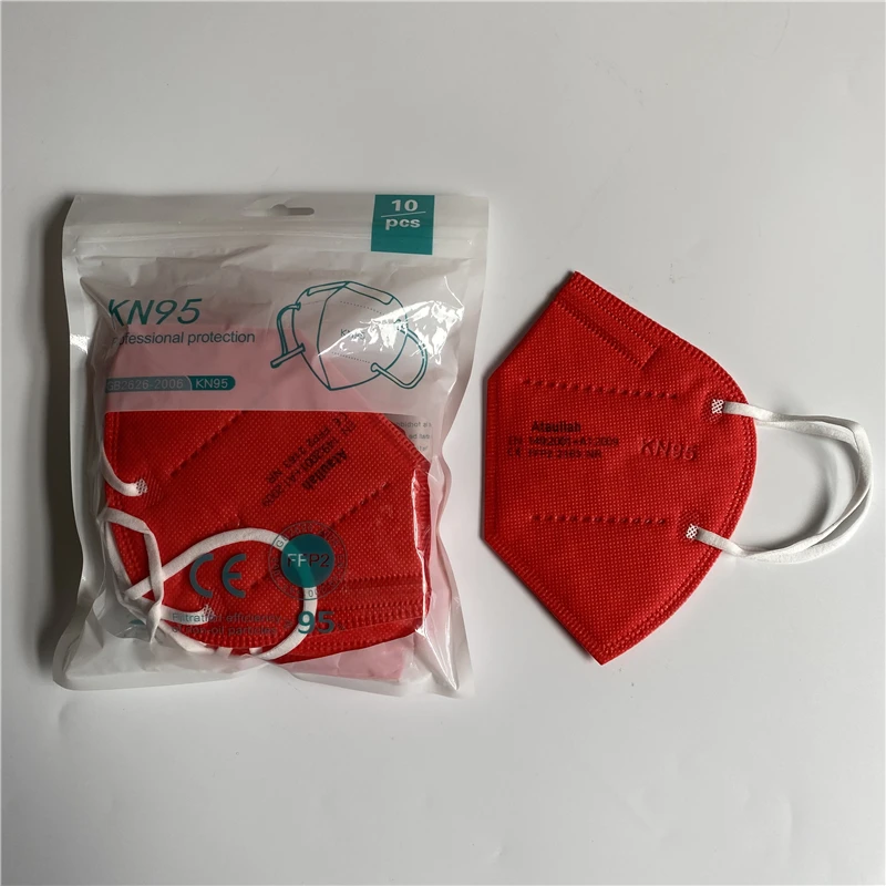 Ataullah ffp2 face mask kn95 Mascarillas 5 Layer filtration disposable breathable mask Protective Dustproof Mouth Mask fpp2 kn95