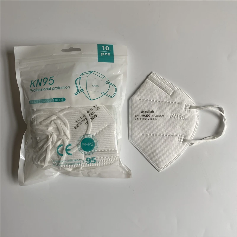 Ataullah ffp2 face mask kn95 Mascarillas 5 Layer filtration disposable breathable mask Protective Dustproof Mouth Mask fpp2 kn95
