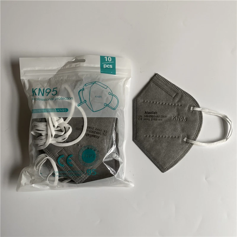 Ataullah ffp2 face mask kn95 Mascarillas 5 Layer filtration disposable breathable mask Protective Dustproof Mouth Mask fpp2 kn95