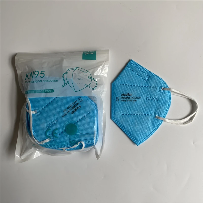 Ataullah ffp2 face mask kn95 Mascarillas 5 Layer filtration disposable breathable mask Protective Dustproof Mouth Mask fpp2 kn95