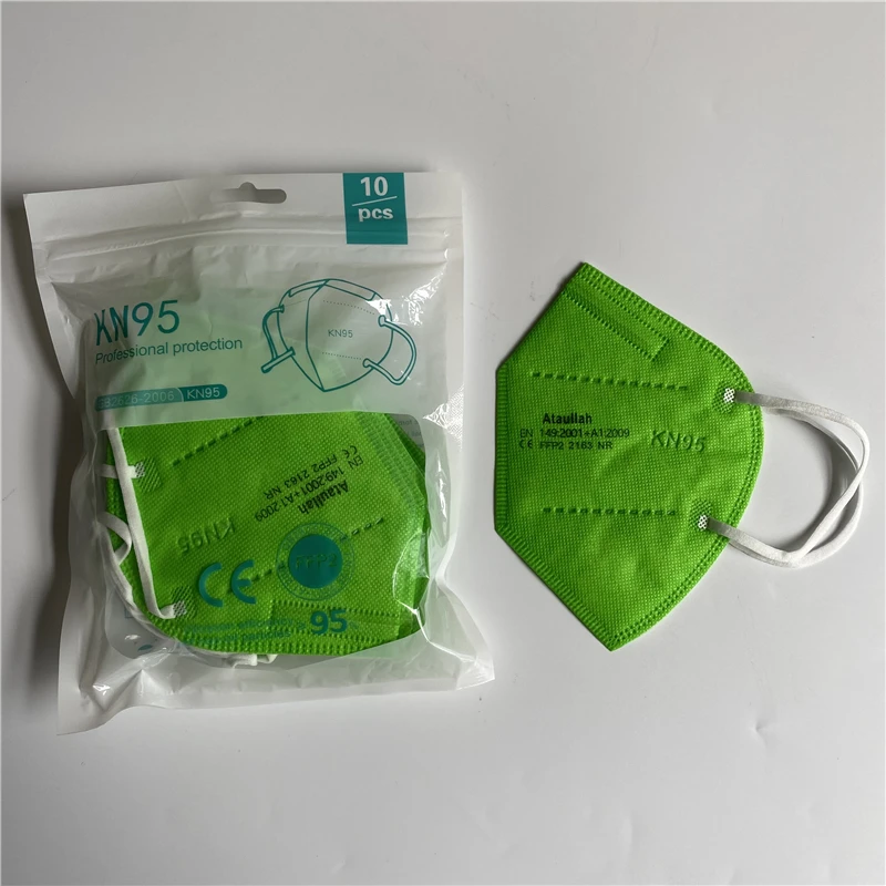Ataullah ffp2 face mask kn95 Mascarillas 5 Layer filtration disposable breathable mask Protective Dustproof Mouth Mask fpp2 kn95