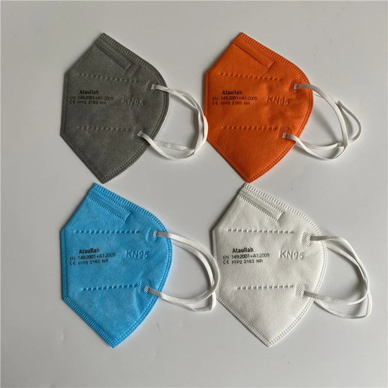 Ataullah ffp2 face mask kn95 Mascarillas 5 Layer filtration disposable breathable mask Protective Dustproof Mouth Mask fpp2 kn95