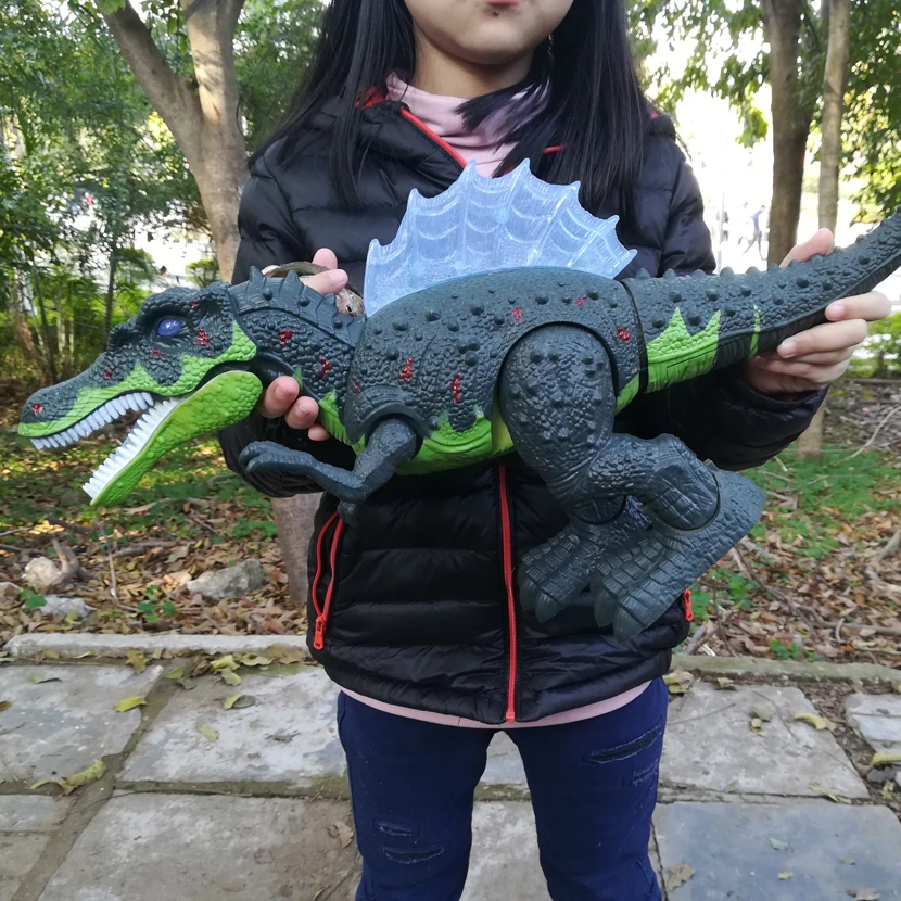 Large Electric Dinosaur Toy Dino Park World Walking Dinosaur Robot With LED Light Sound Tyrannosaurus Rex Toys For Boys Kids