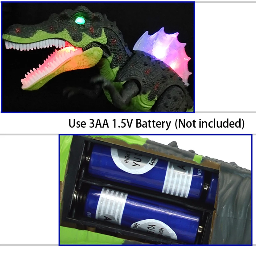 Large Electric Dinosaur Toy Dino Park World Walking Dinosaur Robot With LED Light Sound Tyrannosaurus Rex Toys For Boys Kids