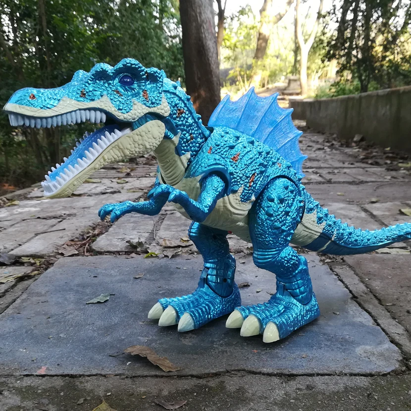 Large Electric Dinosaur Toy Dino Park World Walking Dinosaur Robot With LED Light Sound Tyrannosaurus Rex Toys For Boys Kids
