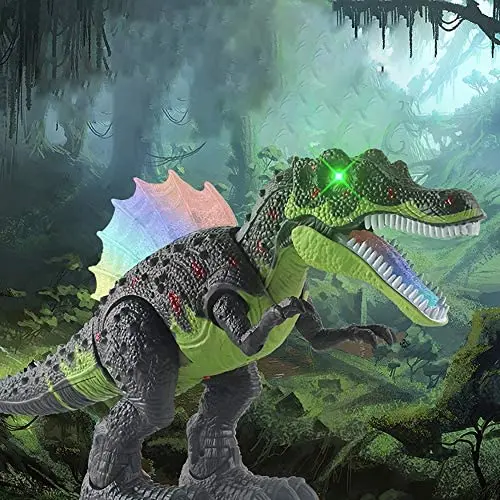Large Electric Dinosaur Toy Dino Park World Walking Dinosaur Robot With LED Light Sound Tyrannosaurus Rex Toys For Boys Kids