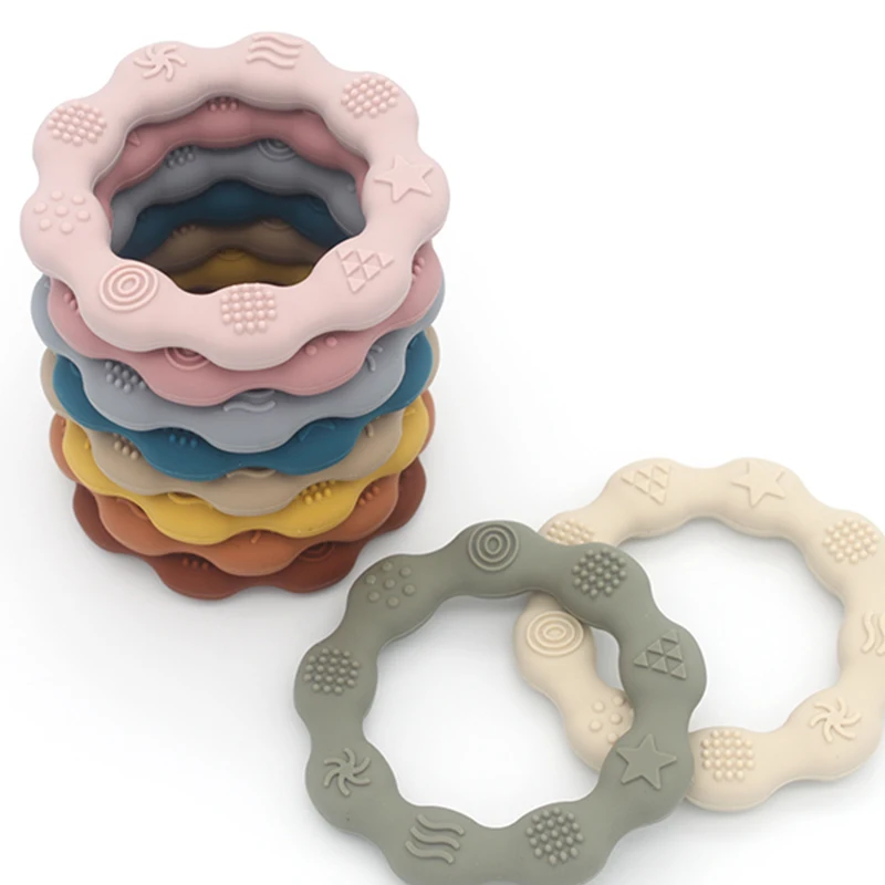 Baby Silicone Teethers Food Grade Newborn Pacifier Relief Design Teether BPA Free Infant Tactile Training Toys Bebe Teething Toy