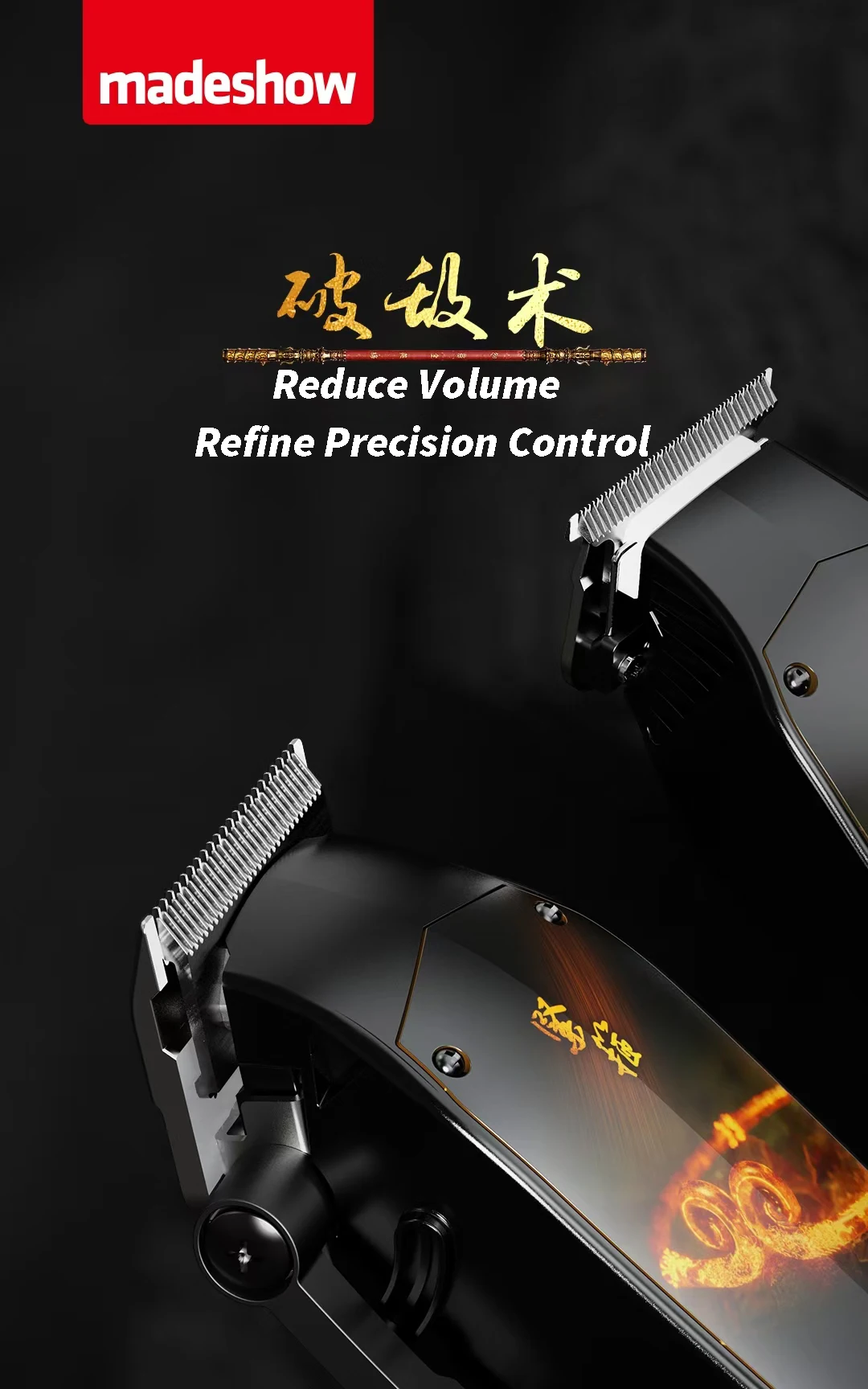 NEW Professional Electric 7200RPM Hair Clipper High Power Silent Hair Trimmer Barbershop Haircut Machine (Code Scraping Version)