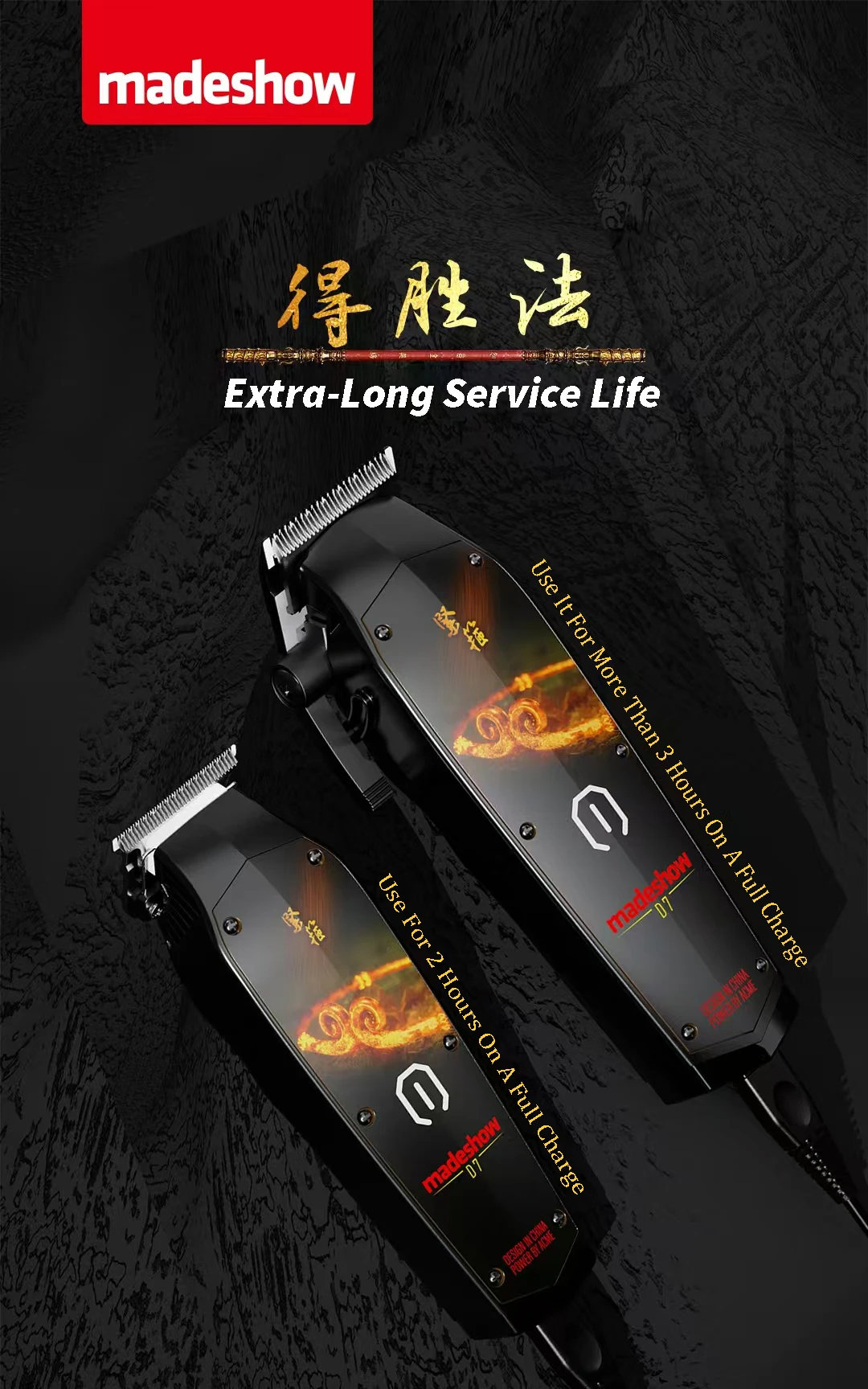 NEW Professional Electric 7200RPM Hair Clipper High Power Silent Hair Trimmer Barbershop Haircut Machine (Code Scraping Version)