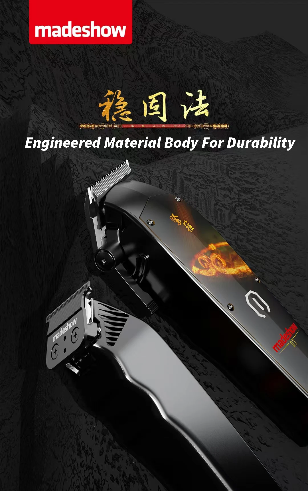 NEW Professional Electric 7200RPM Hair Clipper High Power Silent Hair Trimmer Barbershop Haircut Machine (Code Scraping Version)