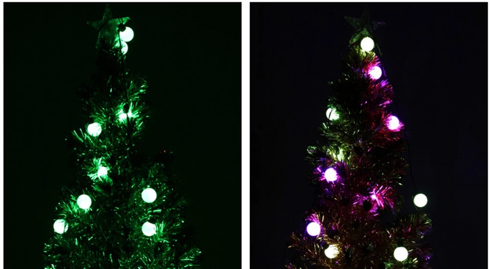 WS2812B Dream Color RGB LED Round Ball String Lights Christmas Party Birthday Decoration Addressable Individually IP67 DC5V