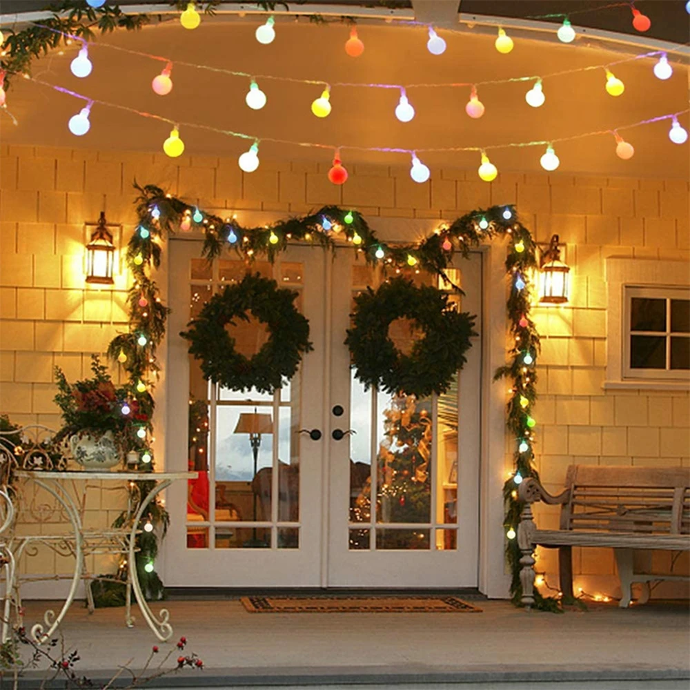 WS2812B Dream Color RGB LED Round Ball String Lights Christmas Party Birthday Decoration Addressable Individually IP67 DC5V