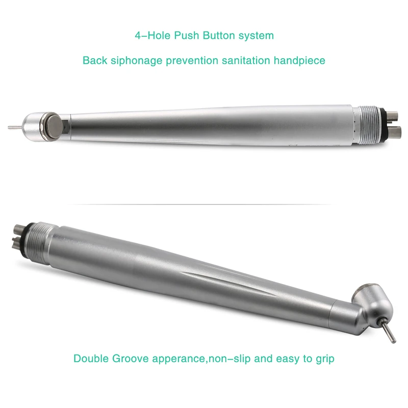 NSK Style Dental LED 45° Surgical High Speed Handpiece Fiber Optic Turbine 4 Hole YABANGBANG