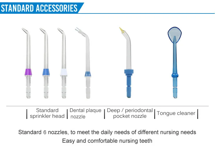 Water flosser 6 LEVELS 20-120PSI Teeth Clean massager V700P1000ml Oral Hygiene Water Dental Irrigator