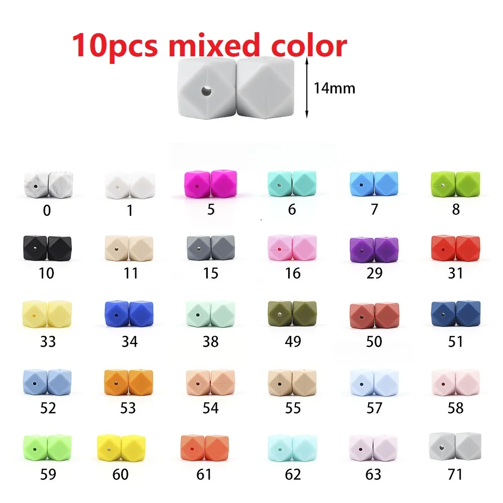 BOBO.BOX Silicone Teethers Beads Eco-friendly BPA Free Baby Teething Letter Beads Pacifier Chain Clip DIY Necklace Rattail Cord