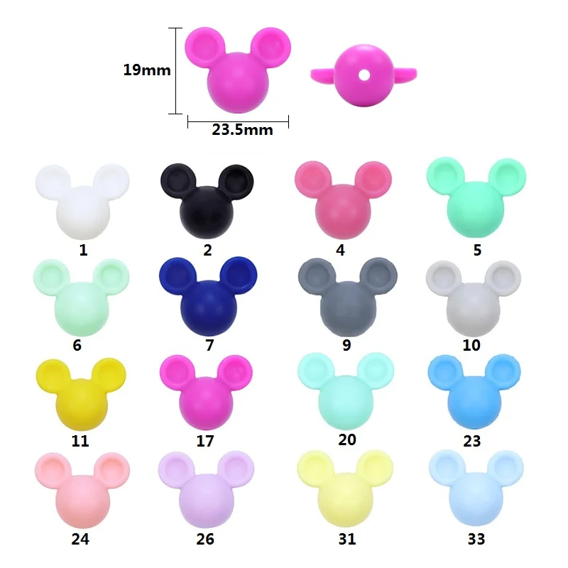 BOBO.BOX Silicone Teethers Beads Eco-friendly BPA Free Baby Teething Letter Beads Pacifier Chain Clip DIY Necklace Rattail Cord