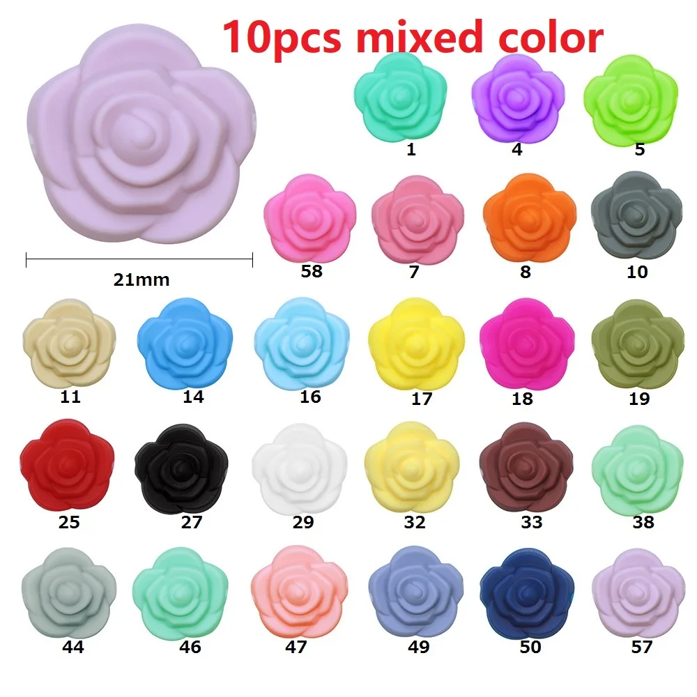 BOBO.BOX Silicone Teethers Beads Eco-friendly BPA Free Baby Teething Letter Beads Pacifier Chain Clip DIY Necklace Rattail Cord