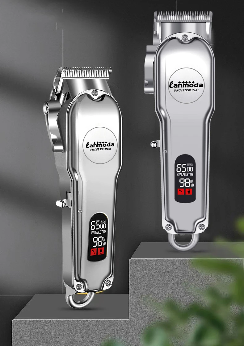 All Metal Hair Trimmer Machine Beard Clipper Electric Shaver for Men High Power Professional Cutter For Hairdresser Barber Shop
