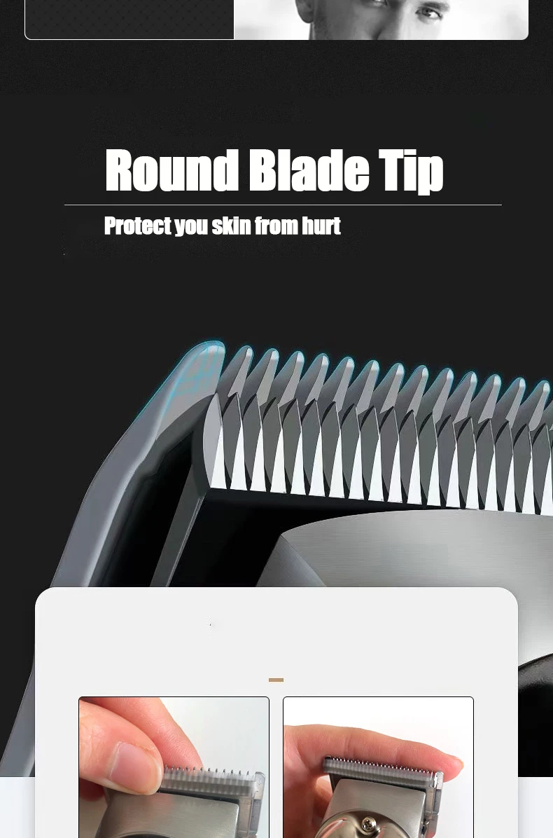 All Metal Hair Trimmer Machine Beard Clipper Electric Shaver for Men High Power Professional Cutter For Hairdresser Barber Shop