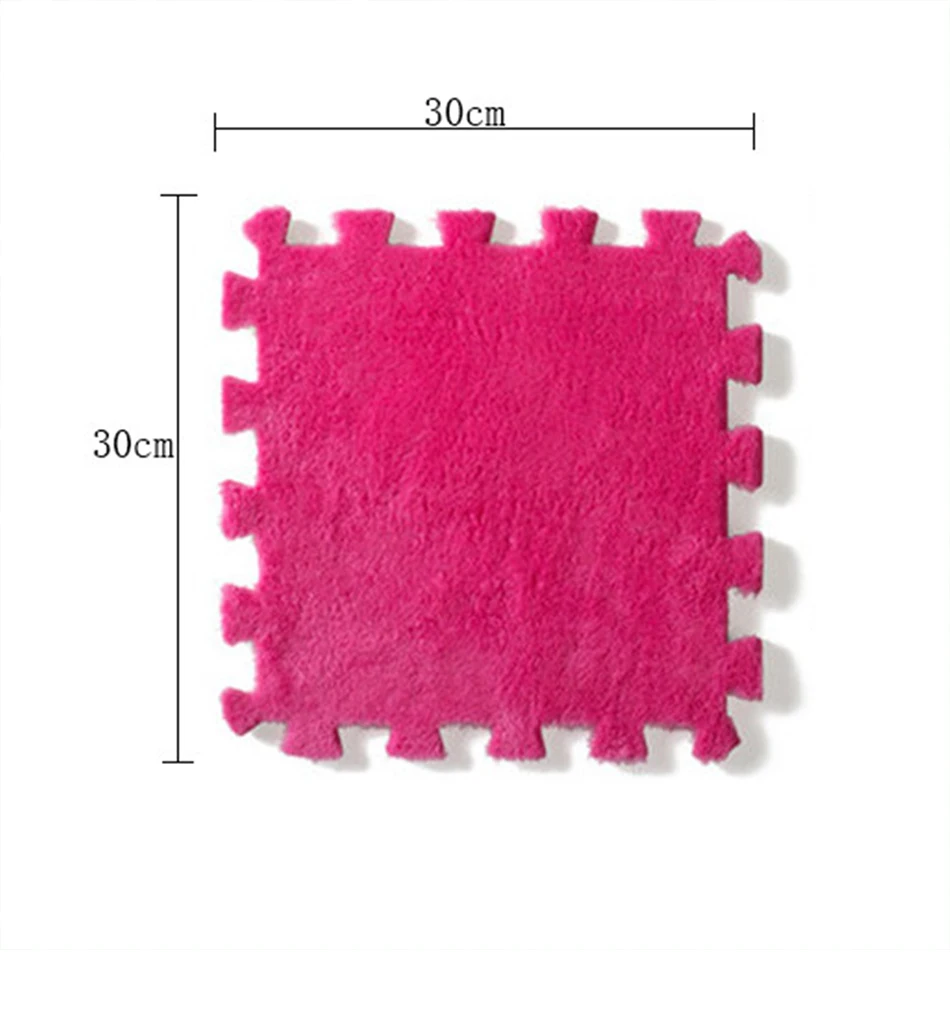 Soft Plush Children's Mat Baby Play Mat Baby Toys Eva Foam Puzzle Carpet In Children's Room Keep Warm Playmat 30*30*1CM