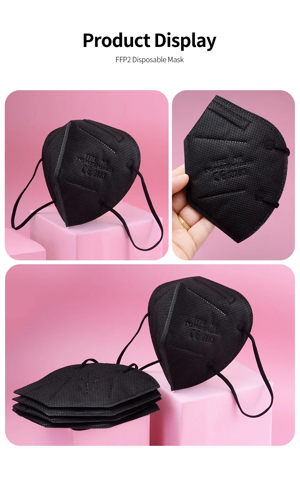 FFP2 Masks CE Approved KN95 mascarillas fpp2 5-layer Security Protection Mask Adult Face masque Color ffp2 NR Fast Free Shipping
