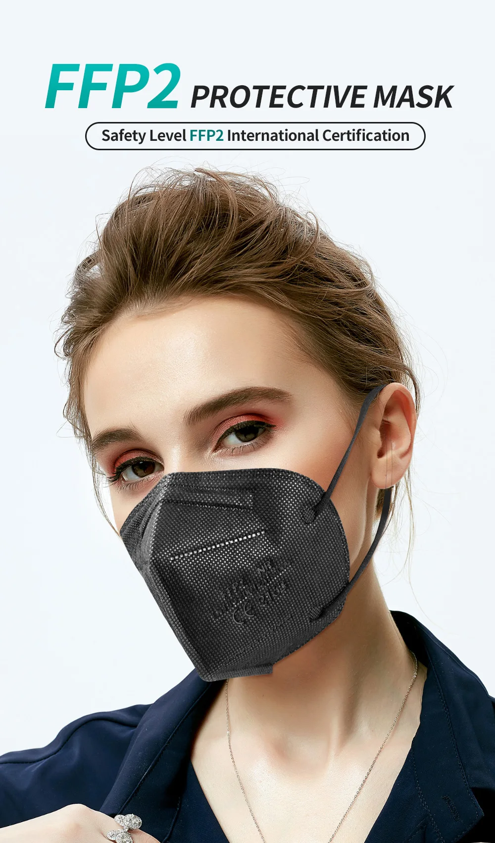 5Layer FFP2 Masks CE Approve KN95 Melt-blown 95% Filtering Adult Multi-colors Black Pink Blue Bag Pack ffp2 NR EU Fast Delivery