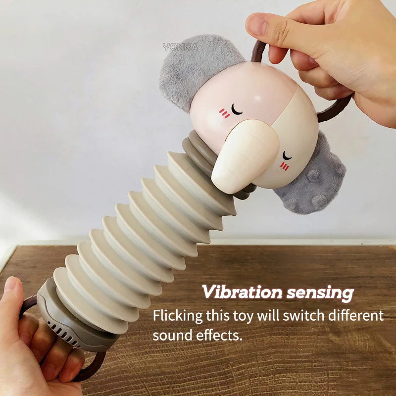 2-in-1 Electronic Accordion Baby Crib Pendant Bed Bell Stroller Toddler Rattles Sensory For Newborn Toys 0 12 24 36 Months