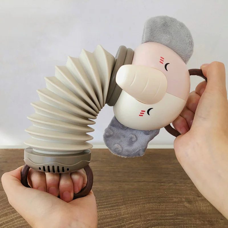 2-in-1 Electronic Accordion Baby Crib Pendant Bed Bell Stroller Toddler Rattles Sensory For Newborn Toys 0 12 24 36 Months
