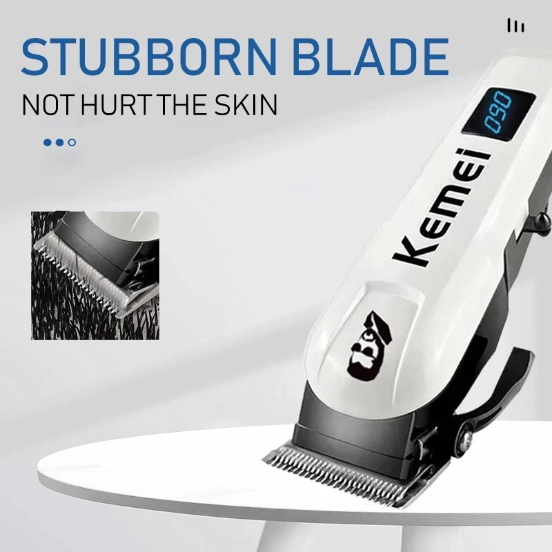 Kemei KM-232 Electric Hair Clipper with Led Display Screen Hair Cutting Machine for Men Hair Trimmer Professional Hair Cutter