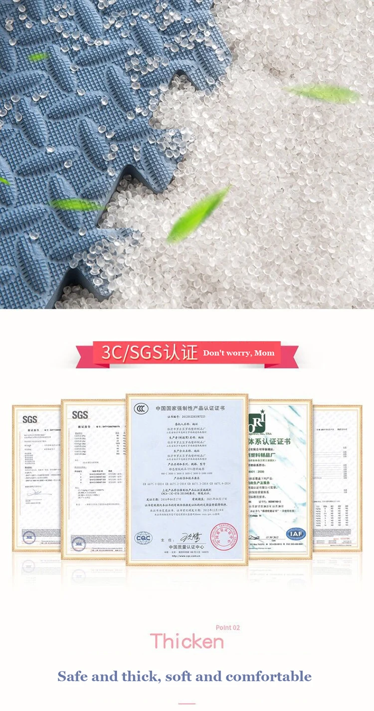 8Pcs Thickening Mat for Kids Children Foam Floor Children's Stitching Crawling Climbing Home Bedroom Living Room Tatami Play Mat