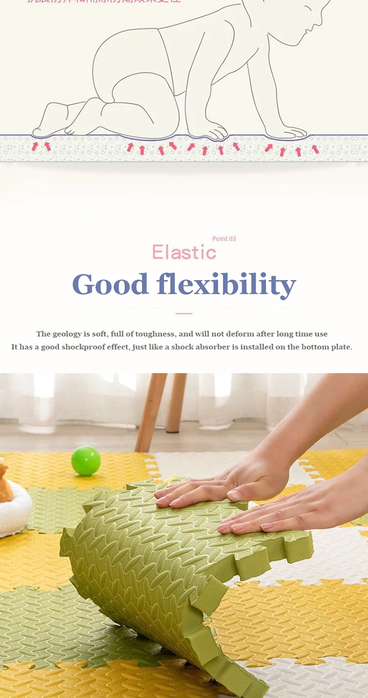 8Pcs Thickening Mat for Kids Children Foam Floor Children's Stitching Crawling Climbing Home Bedroom Living Room Tatami Play Mat