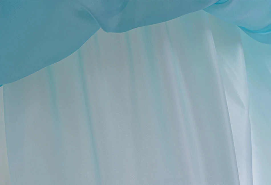 Mermaid Costume Summer Ariel Princess Dress Girls Birthday Part Dress Kids Blue Fluff Sleeve Ball Gown Girls outfit clothes