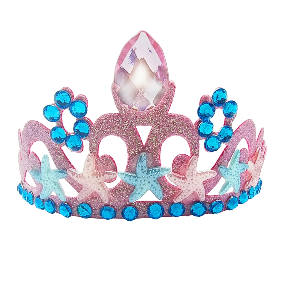 Mermaid Costume Summer Ariel Princess Dress Girls Birthday Part Dress Kids Blue Fluff Sleeve Ball Gown Girls outfit clothes