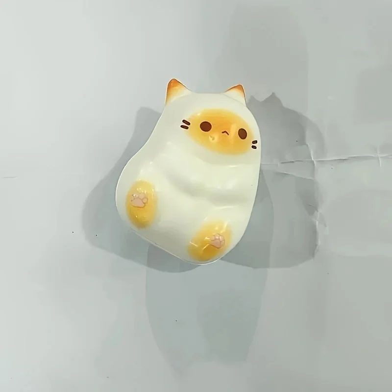 1Pc Adorable Cartoon Cat Squeeze Toys for Adult Soft Pinch PU Slow Rebound Balls Pop Fidget Toys Halloween Christmas Gifts