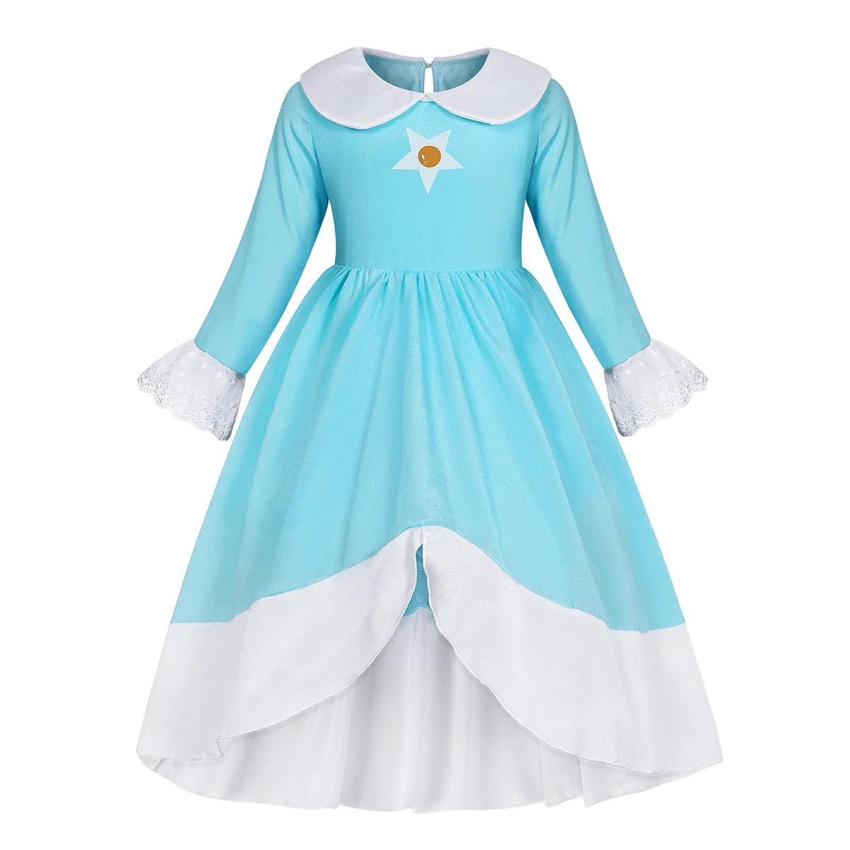 Peach Costume Girl Rosalina Dress Daisy Cosplay Children Birthday Carnival Fancy Party Dresses for Girls