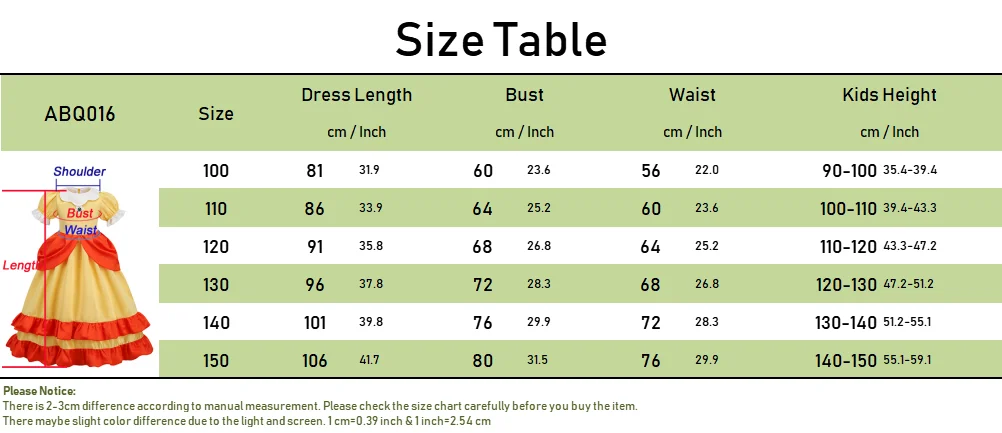 Peach Costume Girl Rosalina Dress Daisy Cosplay Children Birthday Carnival Fancy Party Dresses for Girls